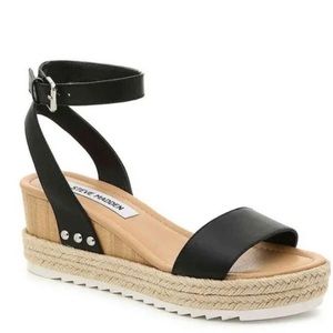 STEVE MADDEN JEWEL ESPADRILLE WEDGE SANDAL